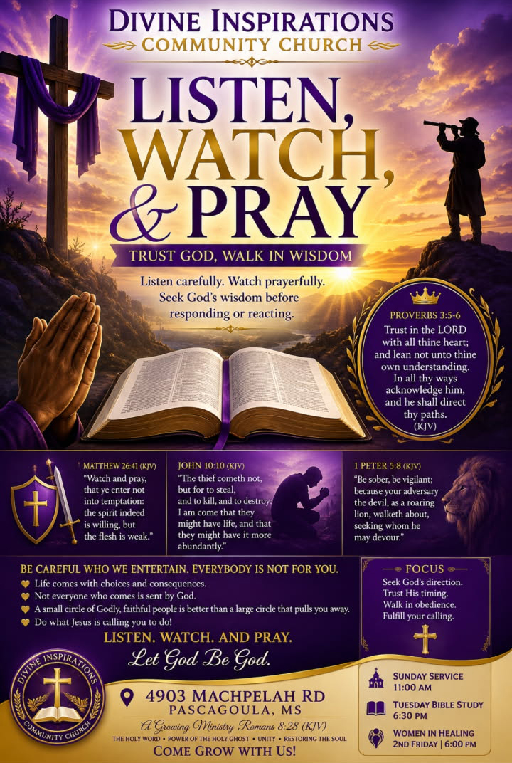Divine Inspiration Church featured ministry flyer